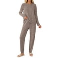 thumbnail image 4 of Fantaslook Two Piece Sets for Women Lounge Sets Casual Long Sleeve Tops and Long Pants Vacation Travel Fall Outfits Pajama Sets, 4 of 8