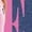 HEATHER NAVY, variant on Barbie - Barbie Los Angeles - Girls Fitted Short Sleeve Graphic T-Shirt