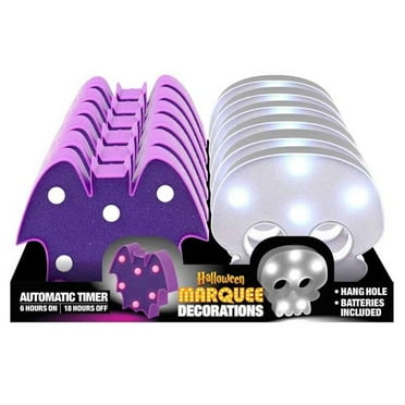 Shawshank LEDz 9095887 LED Skull & Bat Marquee Light - Pack of 12