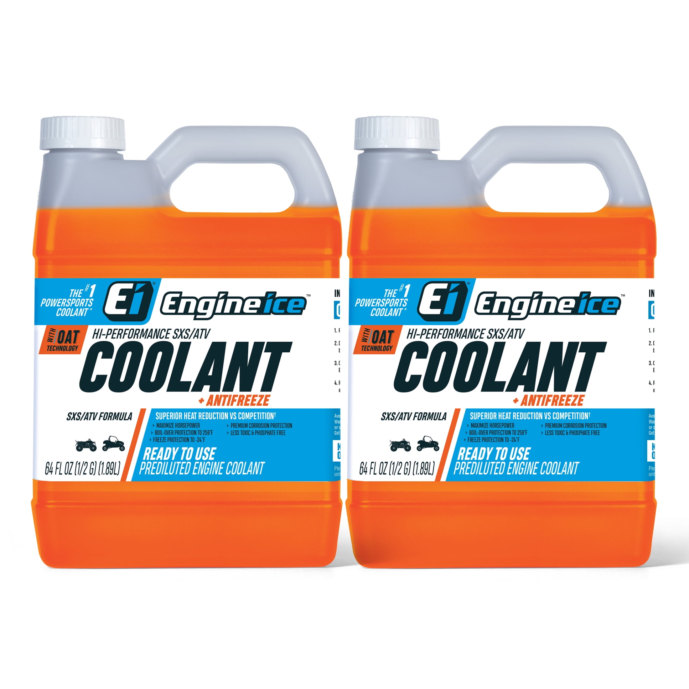 Engine Ice HiPerformance SXS/ATV Coolant and Antifreeze, 2 Pack