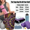 thumbnail image 4 of Yoga Mat Bags and Carriers Fits All Your Stuff,Yoga Mat with Bag With Large Side Pocket & Zipper Pocket,Yoga Gifts for Women and Yoga Lover, 4 of 6
