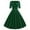 Green, variant on UYISJ Women's V Neck Wrap High Waist Solid Retro 40s 50s 60s Vintage Rockabilly Dress A-Line Swing Tea Cocktail Party Dress RedXXL