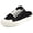Black, variant on Women Canvas Mules Sneakers Backless Slipper Canvas Shoes Slip on Walking Flats Shoes for Women