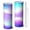 White-1, variant on 20oz Stainless Steel Skinny Tumbler with Telescopic Straw, Vacuum Insulated Slim Travel Cup, 360° Full Wrap Printed, Fluid Smoke Aurora Art Style