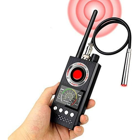 Professional Hidden Camera Device Signal Detector, RF Wireless Signal Detector, GPS Tracker Detector, Anti-Spy Detector, Camera Detector Device for Travel, Hotel