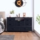 thumbnail image 2 of 8 - cajón cómoda mesa de TV con LED & power outlet para 55\, 2 of 8