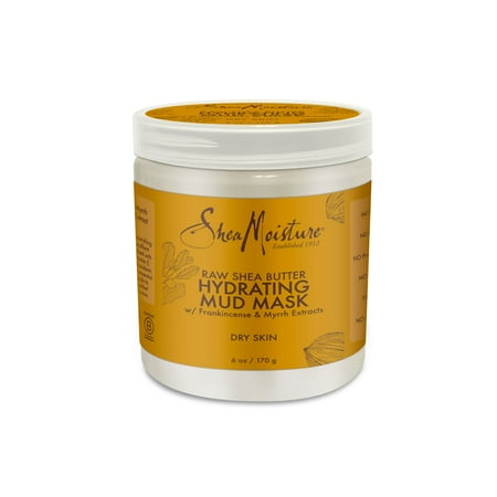 Raw Shea Butter Mud Mask - Hydrates and Renews Dry Skin - Sulfate-Free with Natural and Organic Ingredients - Deeply Moisturizes for a Glowing Complexion (6 (Best Moisturizing Mask For Dry Skin)