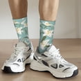 thumbnail image 6 of Pofeuu Lilies Flowers Print Crew Socks, Adult Running Hiking Socks for Youth and Adult, 6 of 6