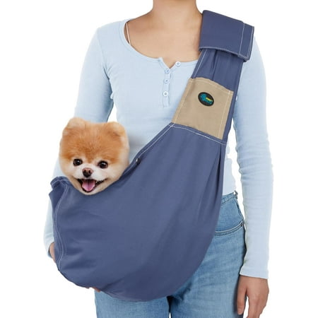 Hgudesign OETS Pet Dog Sling Carrier  Travel Bag  Pet Soft Pouch and Tote Design  Adjustable Shoulder Strap Hands Free Safe-Suitable for Puppy  Small Dogs s Outdoor