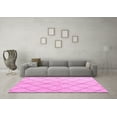 thumbnail image 3 of Ahgly Company Indoor Square Solid Pink Modern Area Rugs, 3' Square, 3 of 4