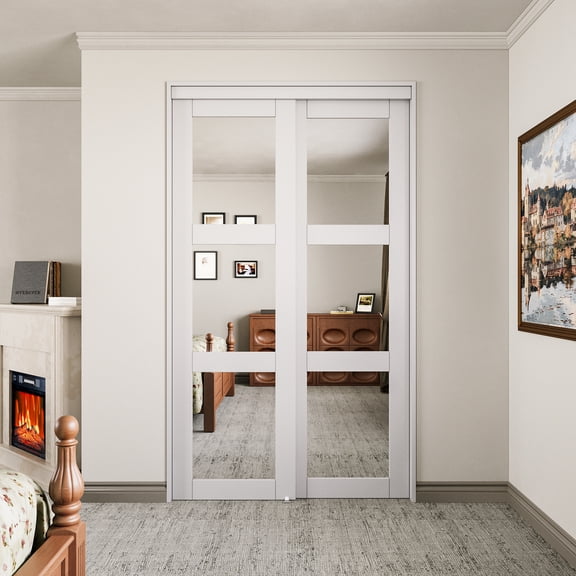48" x 80" Pantry & Closet Sliding Doors With Hardware Kit