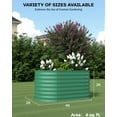thumbnail image 7 of Aoile Raised Garden Bed Outdoor, 2x4x2 Ft Large Metal Planter Box for Vegetables, Fruits, Flower, Green, 7 of 7