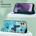 thumbnail image 4 of Patterned Wallet Case for Motorola Moto G Stylus 5G 2023,Dteck Magnetic Leather Card Slots Pocket Case Shockproof TPU Kickstand Full Body Protective Cover with Wrist Strap,Butterfly, 4 of 7