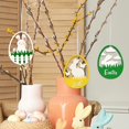 thumbnail image 6 of (Clearance) pdqouc Easter Bunny Logo Hanging Wall Easter Egg Bunny Wooden Door Sign Cute Easter Bunny Theme Door Window Hanging Decorations Indoor Outdoor Spring Decor, 6 of 7