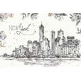 thumbnail image 2 of Tavoletti, Anne 18x13 Gold Ornate Wood Framed with Double Matting Museum Art Print Titled - Skyline Sketches I, 2 of 4