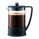 Photo 1 of Bodum Brazil French Press Coffee Maker with Borosilicate Glass Carafe, 51 Ounce, Black