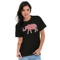 thumbnail image 4 of Alabama AL Elephant Chevron Print Women's Plus Size Graphic Tee Brisco Brands 2X, 4 of 5