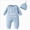 Light Blue, variant on 9-12 Months Newborn Baby Clothes Hi I'm Here From Outfits Neutral Romper One-Piece Romper Newborn Pajamas