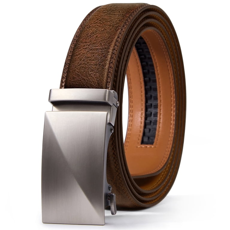 Fianmy Men's Leather Ratchet Belt, Trim to Fit photo 1