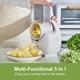 thumbnail image 3 of Rallador de queso eléctrico, Ensaladora eléctrica desmontable para uso doméstico en la cocina, Rallador de queso eléctrico para queso en bloque, 3 of 5