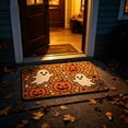 thumbnail image 4 of PoyoKee Halloween Front Door Mat, Ghost Jack O Lantern Welcome Mat, Stainproof Bathroom Rugs Kitchen Rug for Entryway Halloween Decorations, 16" x 24", 4 of 7