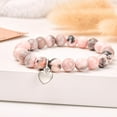 thumbnail image 5 of Get Well Soon Gifts -Natural Stone Healing Relaxation Bracelets, 8mm Anti-Anxiety Crystal Yoga Beads, Stress Relief Stretch Bracelets for Women Men Teen Girls, Gift for Her, Red Grain Stone, 5 of 5