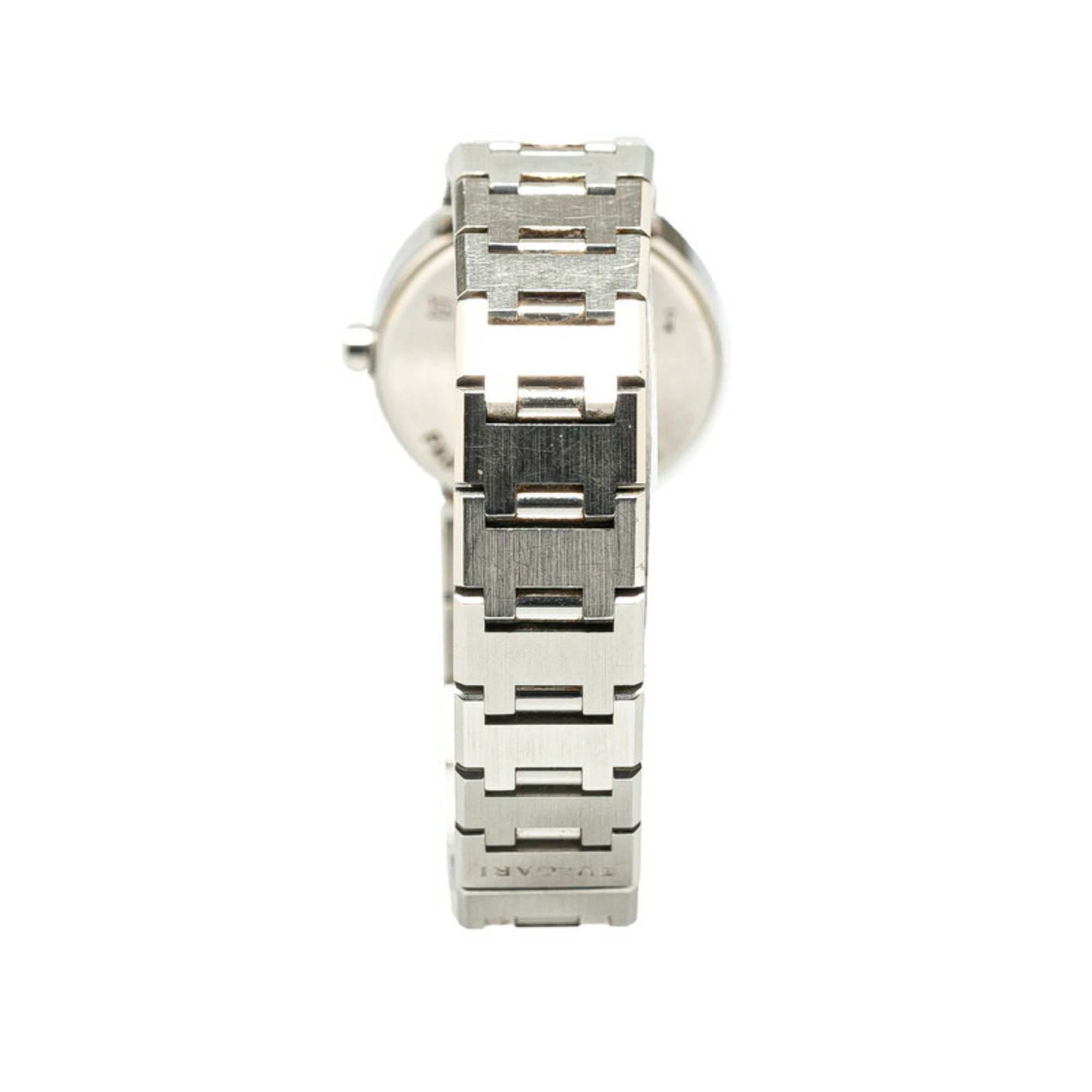 Pre-Owned BVLGARI Watch BB23SS Quartz Black Dial Stainless 