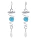 thumbnail image 4 of Molino de viento con forma de espiral y bola azul para decoración de exteriores, 4 of 8