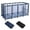 Blue + Black Cover, variant on Yescom Pool Float Storage Mesh Rolling Toys Organizer Metal 12 Wheels XXX-Large 65"x30"x33" Blue