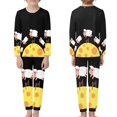 thumbnail image 3 of DISNIMO Moon Cartoon Pajamas Set for Kids Boys Pj Sets 3/4 Two Piece Set Pjs for Kids Girls Cute Sleep Wear Set for Kids Long Sleeve Pajama Set Crewneck Pajiama Set Kids, 3 of 6