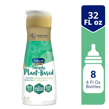 UPC: 0300875123645 | Enfamil ProSobee Soy-Based Infant Formula for Sensitive Tummies Lactose-Free Milk-Free and DHA for Brain Support Plant-Sourced Ready-to-Use Nursette Bottles 32 Fl Oz