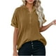 thumbnail image 3 of Ropa para adolescentes,Conjunto de top y pantalón corto de manga corta holgado e informal para mujer, 100 % poliéster, cuello en V, ideal para el hogar, sopatenor, 3 of 9