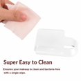 thumbnail image 3 of LilyLeaf Handheld Makeup Mixing Palette - Transparent Hand Tray for Mixing Foundation - Clear Acrylic Blending Plate for Makeup Lovers and Professionals with Cute Storage Bag (M), 3 of 3