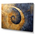 thumbnail image 2 of Designart "Spiraling In Golden Twilight II" Abstract Spirals Canvas Art Print, 2 of 7