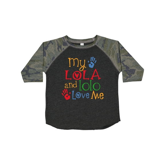 Inktastic My Lola and Lolo Love Me Grandchild Boys or Girls Toddler T-Shirt