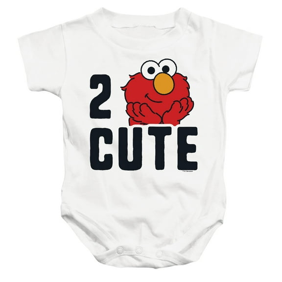 Sesame Street 2 Cute Elmo Unisex Infant Snap Suit for Baby (24 Months) White