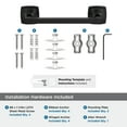 thumbnail image 4 of Amerock Stature Matte Black 8 inch (203mm) Towel Bar, 4 of 7