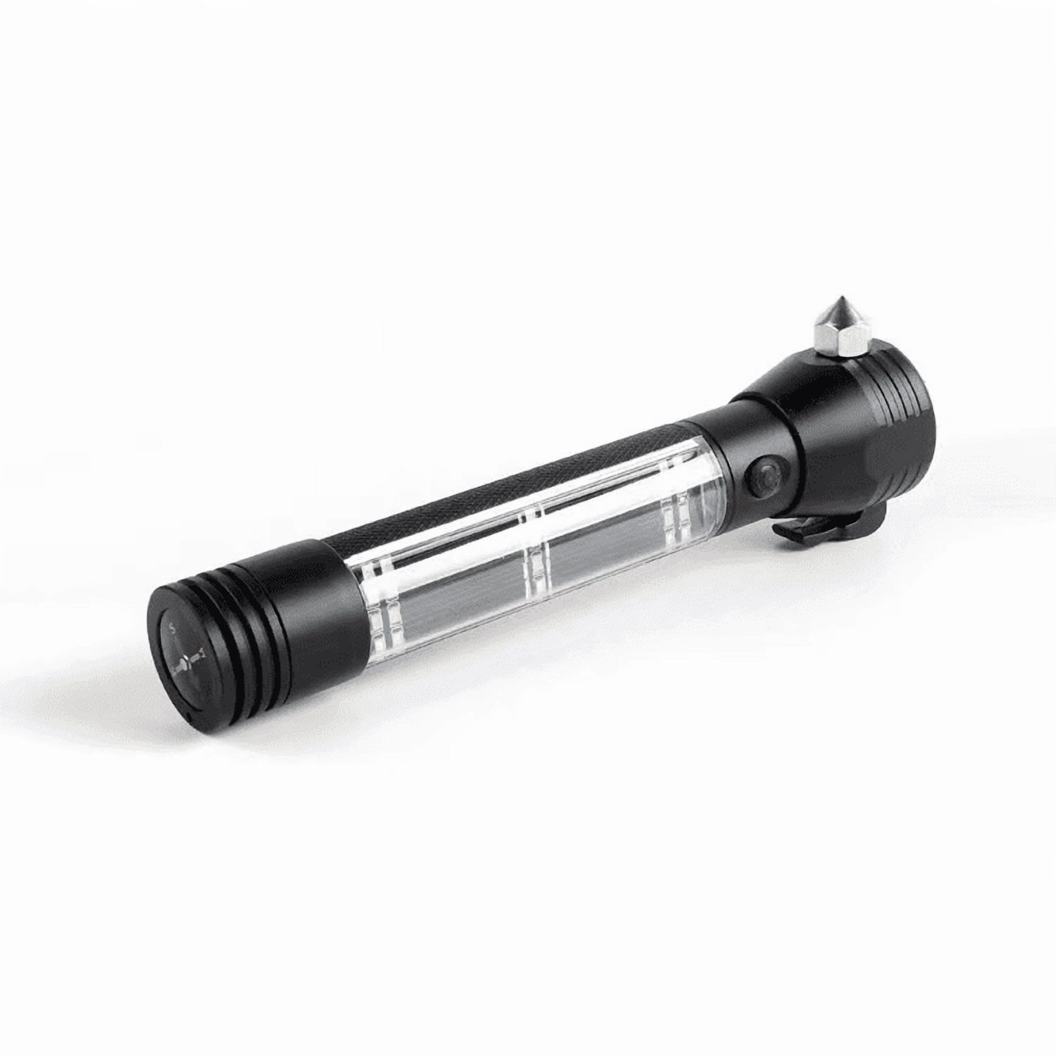 8 in 1 Waterproof Multifunctional Outdoor Camping USB Rechargeable Solar LED Flashlights Black