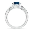 thumbnail image 2 of ANGARA Natural 2.35 ct London Blue Topaz Infinity Promise Ring in 925 Sterling Silver for Women (Size-8mm) | November Birthstone, Anniversary, Jewelry Gift for Women | Natural London Blue Topaz Ring, 2 of 10