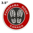 thumbnail image 2 of Go Trekking! At Panorama Ridge, Canada 3.5 Inch Iron Or Sew On Embroidered Fabric Badge Patch Hiking Trails Iconic Series, 2 of 2