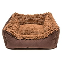 DGS Pet Products Dirty Dog Lounger Bed Medium Brown 26" x 24" x 8"