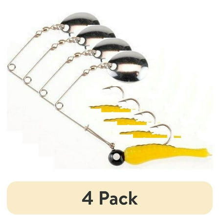 (4 pack) Johnson™ Beetle Spin® Nickel Blade Fishing Hard Bait