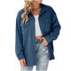 thumbnail image 2 of Pntutb moda mujer manga larga frente abierto ropa de abrigo suelta blusa sólida abrigo Tops bolsillos blusa liquidación Pntutb Pntutb-5979, 2 of 6