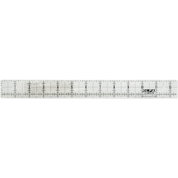 Olfa Frosted Advantage Non-Slip Ruler, "The Companion"