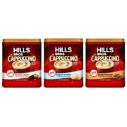 (3 Pack) Hills Bros. Holiday Variety Cappuccino Instant Coffee, 16 oz Canister