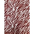 thumbnail image 3 of Fleece Printed Fabric ZEBRA RED WHITE / 58" Wide / Sold by the yard, 3 of 3