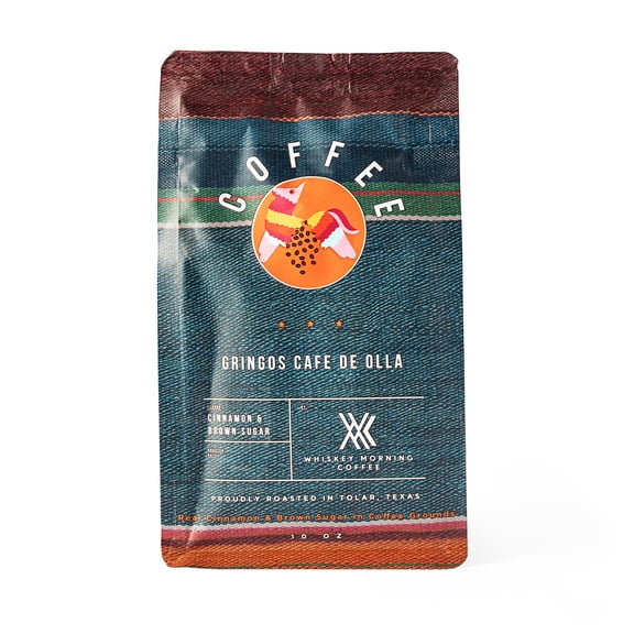 Whiskey Morning Coffee Gringo's Cafe De Olla: Ground, Coffee Cinnamon & Brown Sugar, Medium Roast
