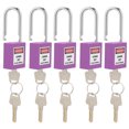 thumbnail image 2 of , Insulated Lockout 5Sets With 10 Keys Writable Label For Construction Sites Green,Purple, 2 of 8