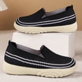 thumbnail image 5 of IEMIEMIEM Women Mesh Orthopedic Shoes Slip On Comfort Knit Non Slip Loafer Breathable Wide Width Walking Shoes Black 8.5 Wide, 5 of 6