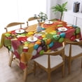 thumbnail image 2 of Colorful Candy Pattern Tablecloth Rectangle Waterproof Spill-Proof Table Cloth Cover For Kitchen Dining Farmhouse Party Wedding Outdoor Picnic Camping 54x72in, 2 of 7